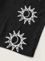 Monochrome Floral Pattern Pants - Image 7