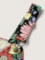 Floral Print Textured Overall Straps Dress - Image 7