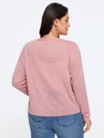 Front Tie Wrap Cropped Cardigan - Image 3