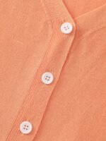 Lightweight Flared Sleeve Ruffle Hem Cardigan - Image 8