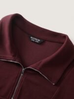Supersoft Half Zip Collar Loose Sweatshirt - Image 5