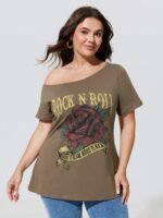 Cotton Rock And Roll Print T-Shirt - Image 12