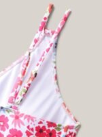 Knotted Blooming Floral Print Swim Dress - Image 6