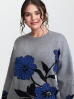 Supersoft Floral Round Neck Pullover - Image 2