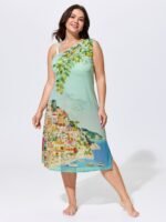 Cover-Up Set Sole Positano Print One-Piece Swim