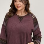 Supersoft Boho Stripes Spliced T-Shirt