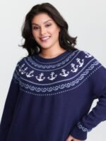 Fair-Isle Nautical Elements Jacquard Pullover - Image 3