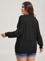 Supersoft Textured Eyelet Trim Pullover - Image 28