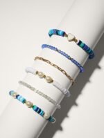Mixed Beaded Stackable Bracelet Set - Image 4