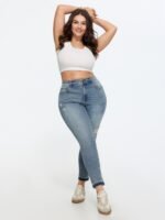 Stretchy Mid-Rise Sculpting-Fit Jeans