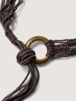 Beaded Braided Rope Belt - Image 3