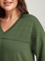 Supersoft Textured Eyelet Trim Pullover - Image 8