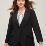 Stretch Woven Pocket Slim-Fit Blazer