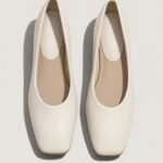 Minimalist Soft Square Toe Low Block Heel Flats