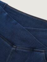Pull-On Stretchy Wide Waistband Skinny-Fit Knit Jeans - Image 8