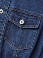 Supersoft Stretchy Waist Button-Down Denim Jacket - Image 6