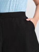 Stretchy Layered Hem Shorts - Image 3