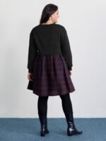 Layered Plaid Pockets Mini Dress - Image 15