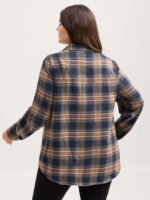 Plaid Print Button Down Shirt - Image 5