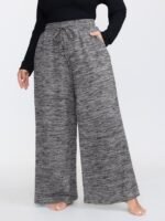 Heather Drawstring Loose Lounge Bottoms