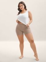 Scalloped Trim Stretchy Skinny-Fit Leggings - Image 8