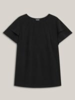 Toothpick Pleat Layered Flutter Sleeve Blouse - Image 8