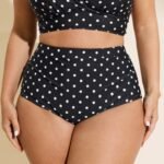 Polka Dots Skinny-Fit Bikini Bottoms