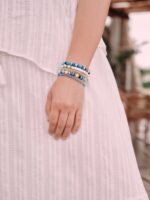Mixed Beaded Stackable Bracelet Set - Image 2