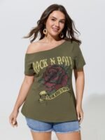Cotton Rock And Roll Print T-Shirt - Image 7