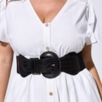 Stretchy Buckle Bow Waist Belt