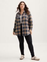 Plaid Print Button Down Shirt - Image 3