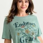 Cotton Embrace Grace Stretchy Round Neck T-Shirt