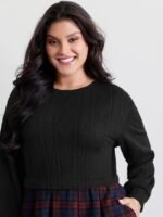 Layered Plaid Pockets Mini Dress - Image 13