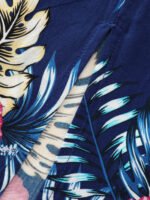 Large Floral Print Flowy Sleeve Maxi Dress - Image 5