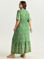 Surplice Neck Split Side Pockets Maxi Dress - Image 19