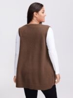 A-Line Pockets V-Neck Pullover - Image 14