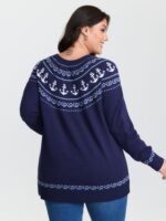 Fair-Isle Nautical Elements Jacquard Pullover - Image 5