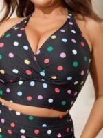 Leopard Print Cross-Straps Bikini Top - Image 9