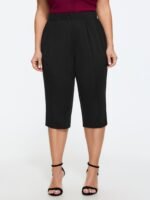 Stretchy Pull-On Cropped Pants
