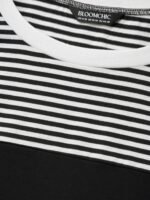 Solid and Striped Contrast Hem T-Shirt - Image 6