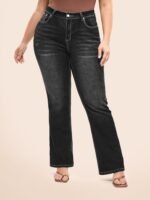 Thigh-Friendly Stretchy Flared Jeans - Image 14