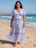 Sarong Set Floral Print One-Piece Swimsuit - Image 30