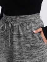 Heather Drawstring Loose Lounge Bottoms - Image 3