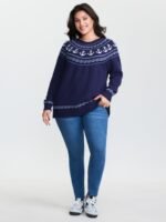 Fair-Isle Nautical Elements Jacquard Pullover - Image 2