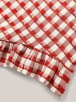 Gingham Print Button Back Blouse - Image 9