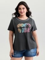 Good Vibes Pure Cotton T-Shirt - Image 2